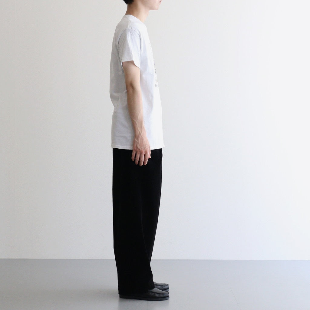 SHORT SLEEVE PRINT-T "swing by" #WHITE [DNA25T02]