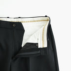 FLAT FRONT WIDE TROUSERS #BLACK [A26C15PT02C]