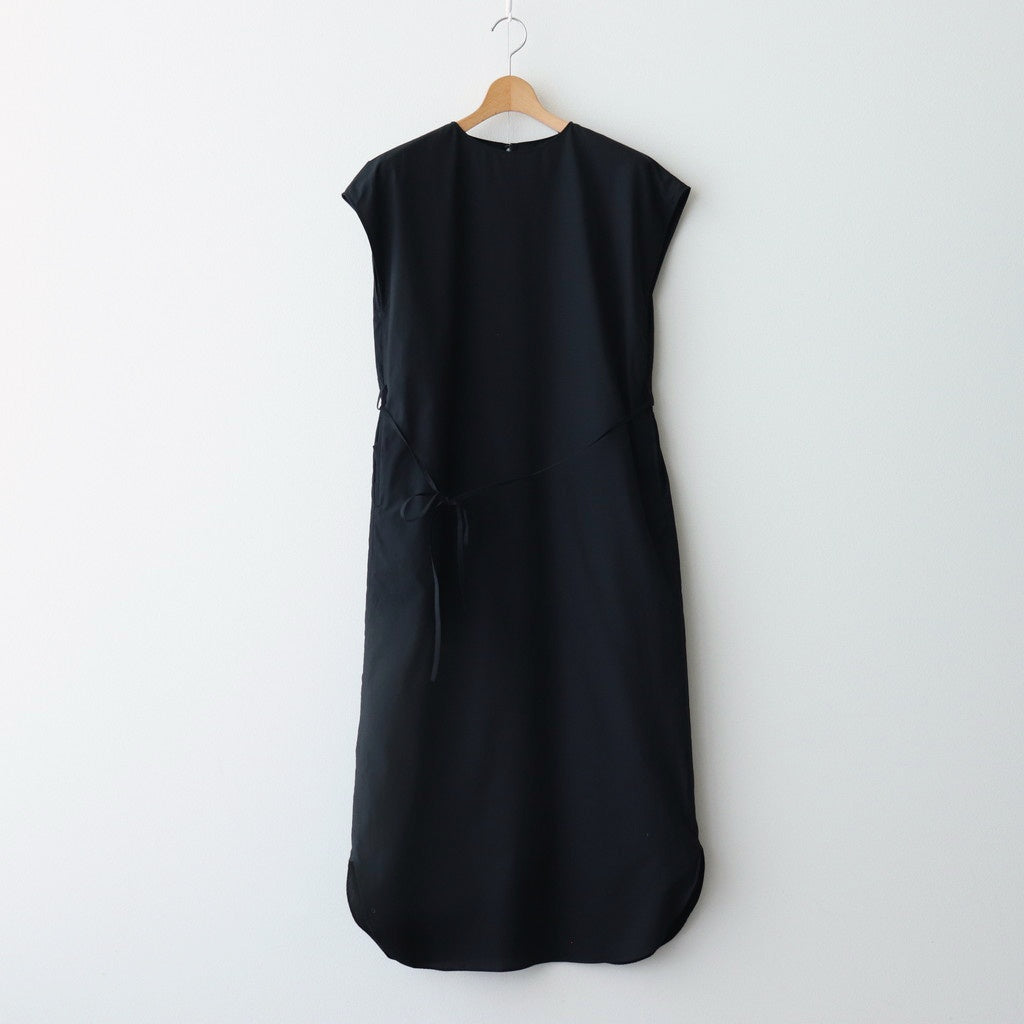 Chambray Sleeveless Dress #Black [BHSW25S10]