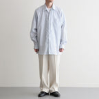 ITALIAN OPEN COLLAR SHIRT #ICE [A26A23SH03C]