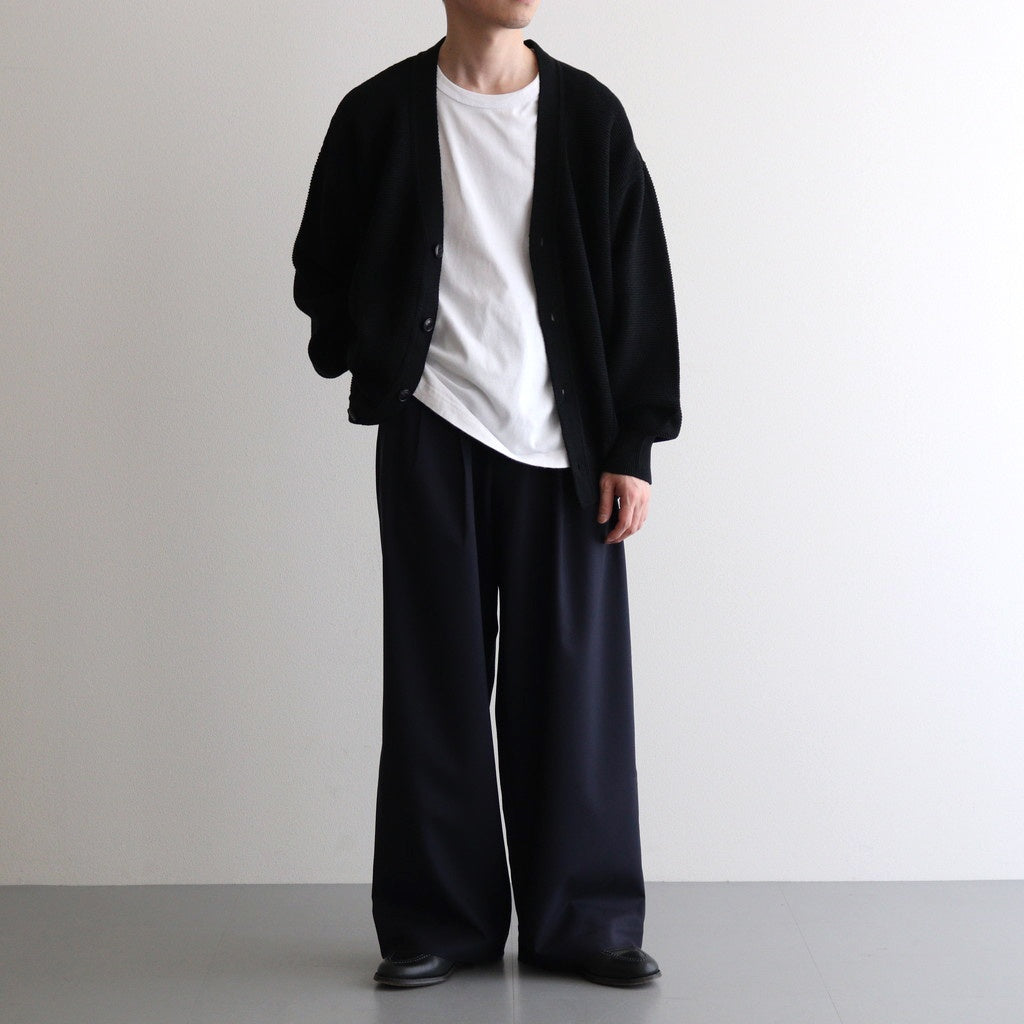 TRIPLE PLEATED EASY TROUSERS #NAVY [A25B03PT01C] – Diffusion