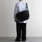 NEW NEWSPAPER BAG M #BLACK [BG-41-C-COW-5]