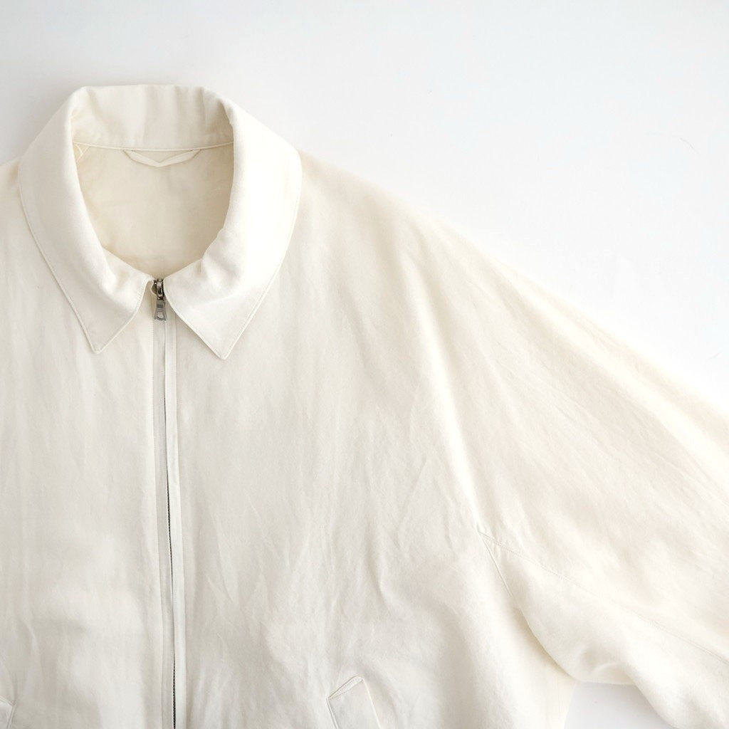 Washed Wool Silk Sports Jacket #Ivory [BHS26F020]