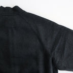 Pe/Silk Fleece Bomber Jacket #HeatherBlack [BHS25F019]