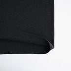 SOLID WOOL RIB CREW NECK #CHARCOAL [BN-26FM-051]