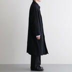 Classic Wool Balmacaan Coat #BlackNavy [BHS25F009]