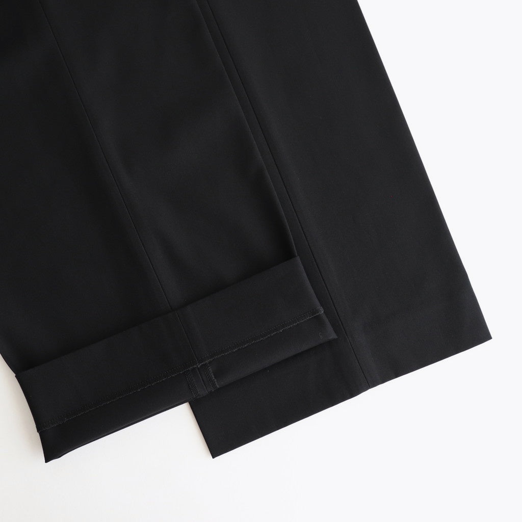 WIDE STRAIGHT TROUSERS #BLACK [A25C04PT03C]