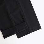 WIDE STRAIGHT TROUSERS #BLACK [A25C04PT03C]
