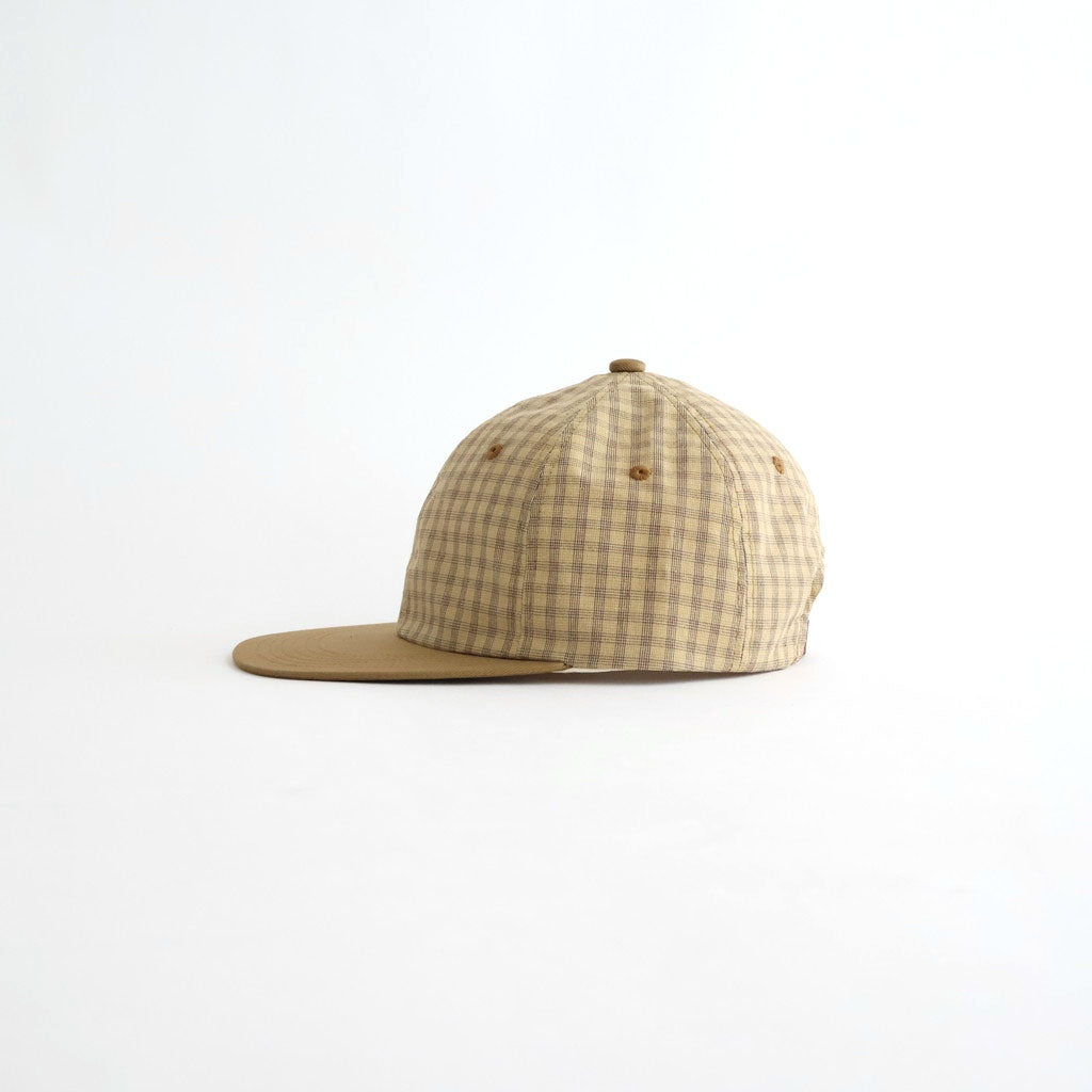 MADRAS CHECK CAP - DANNYBOY #MUSTARD [Z01004]