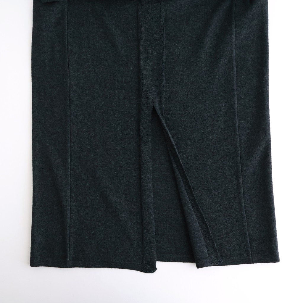 Cotton Linen Poly Pencel Skirt #Charcoal [NEP-SS2632]