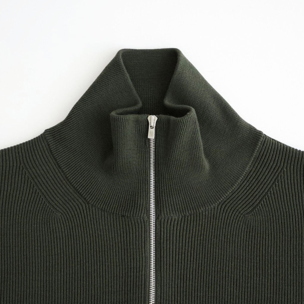 HARD TWIST WOOLRIB DRIVERS KNIT #FOREST [BN-26FM-033]