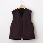 PRINTED CORDS GAME-KEEPER VEST #SMOKE BROWN [242OJ-VT03]