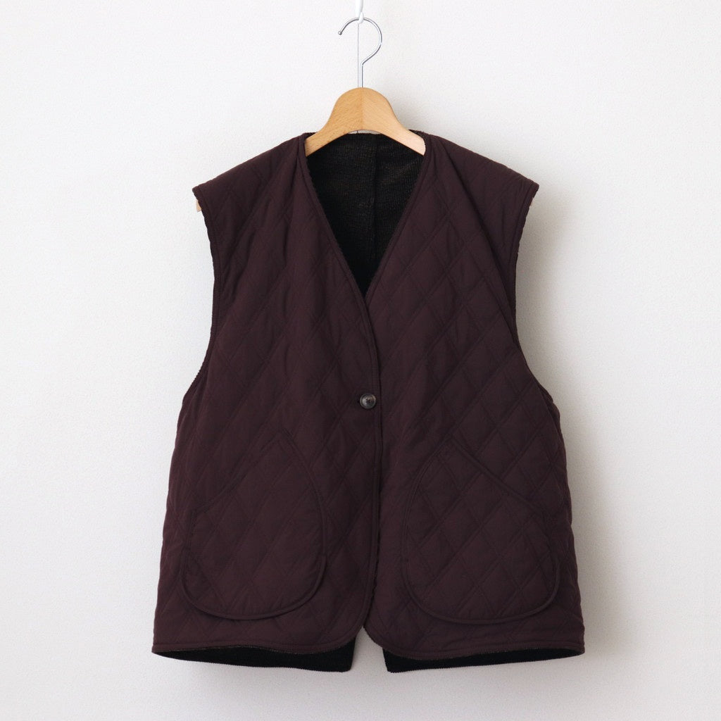 PRINTED CORDS GAME-KEEPER VEST #SMOKE BROWN [242OJ-VT03]