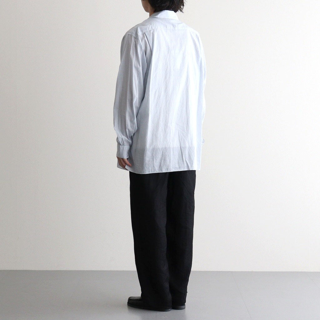 ITALIAN OPEN COLLAR SHIRT #ICE [A26A23SH03C]