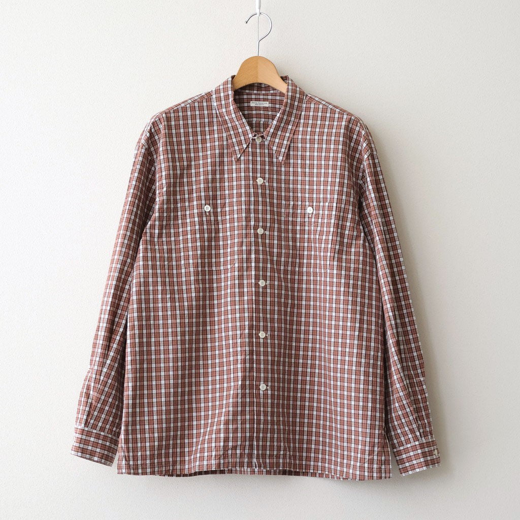 C/L PLAID LS SHIRTS #OLD ROSE [PMAV-LS01]