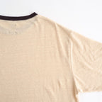 NORMANDY LINEN T-SHIRT #BEIGE×BROWN [BN-26SM-071]