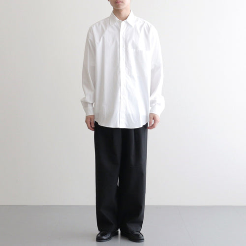 DOUBLE PLEATED EASY TROUSERS #BLACK [A26A93PT02C]
