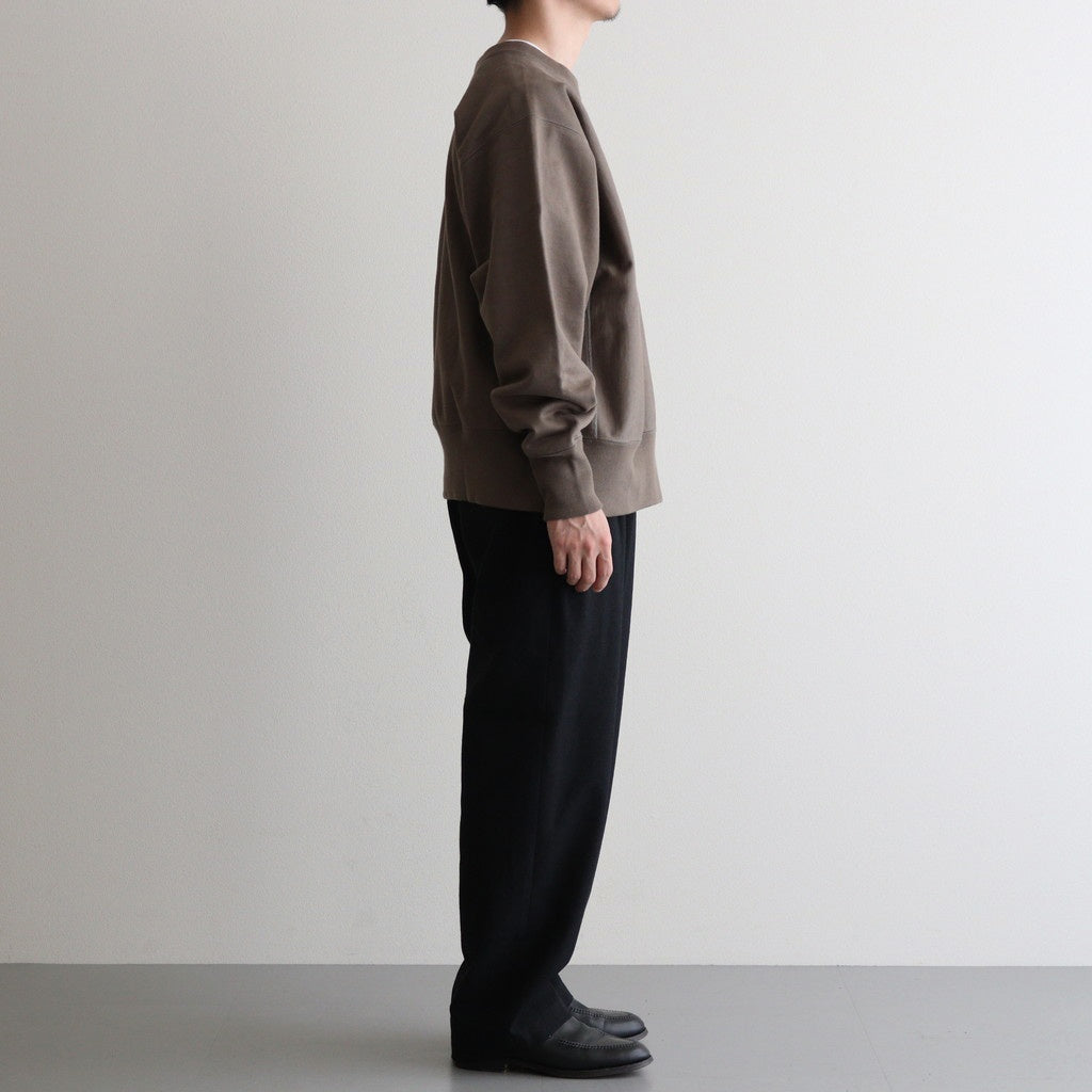 COCOON WIDE EASY PANTS #CHAMBRAY BLACK [M25C12PT03C]