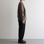 COCOON WIDE EASY PANTS #CHAMBRAY BLACK [M25C12PT03C]