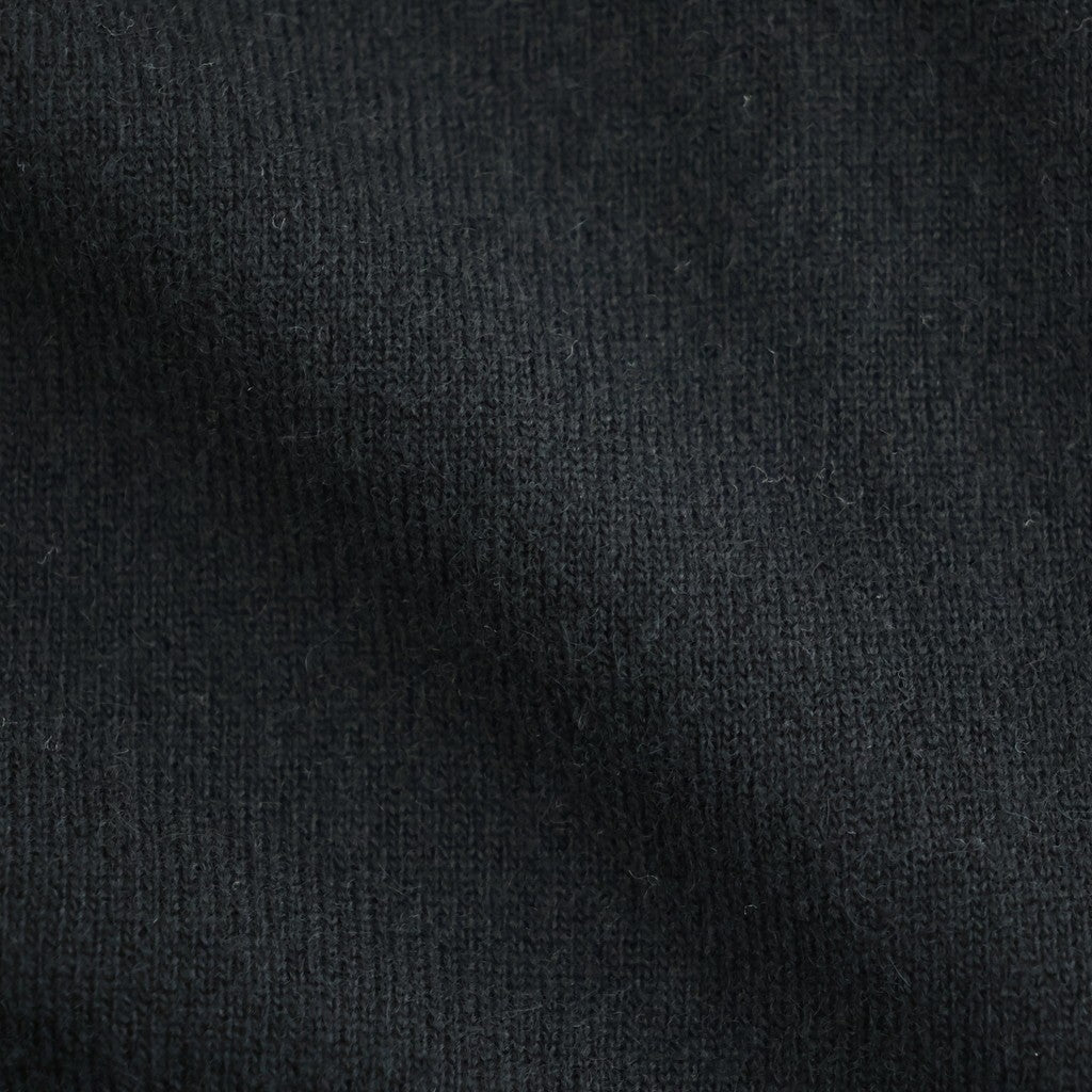 Lightweight All-yak POLO Cardigan #BLACK [NEP-AW2603]