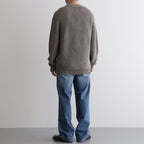 SIGNATURE CREW NECK #MELANGE BROWN [BN-25FM-038]