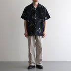 PATINA HERRINGBONE GATHERING TROUSER #BONE [251OJ-PT07]