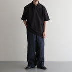 ONE BUTTON POLO S/S TEE #INK BLACK [M25A15CS02B]