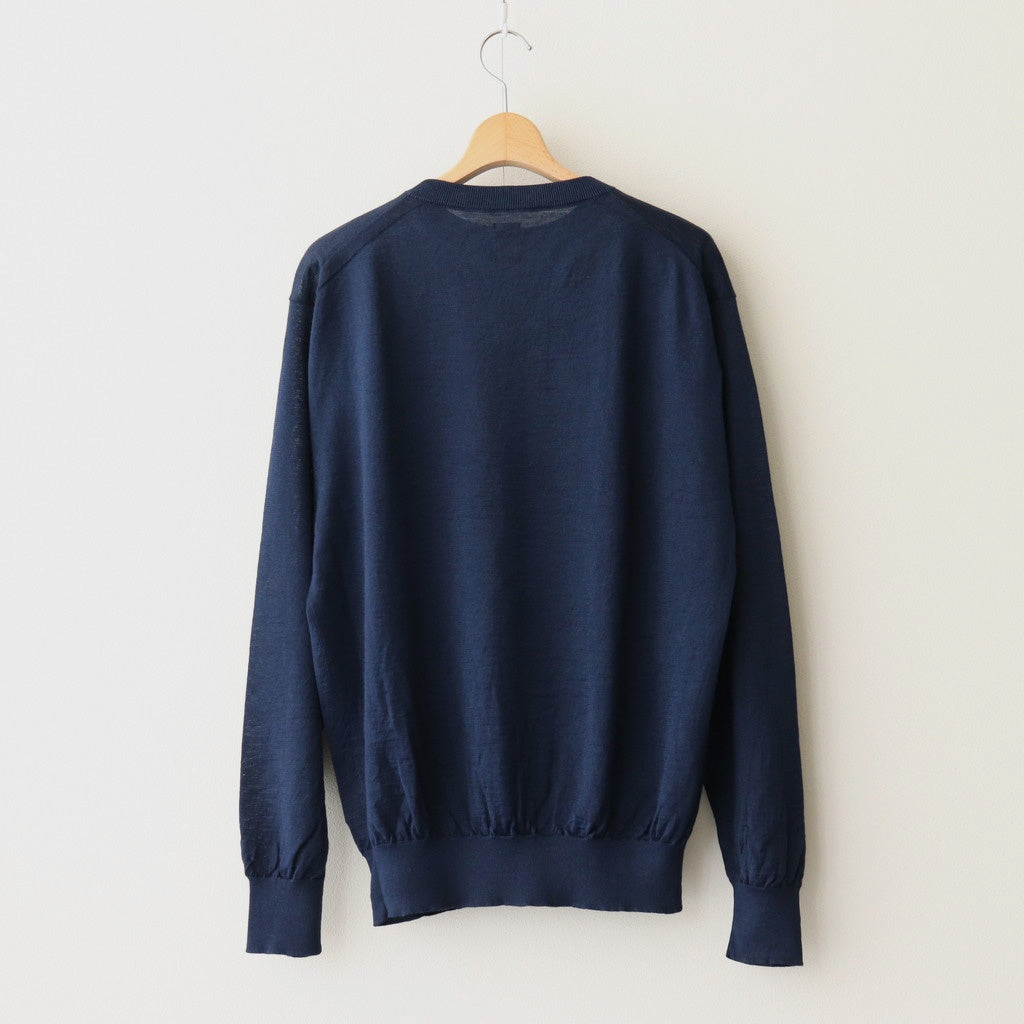 CHOMA CREW NECK #DARK BLUE [BN-25SM-058]