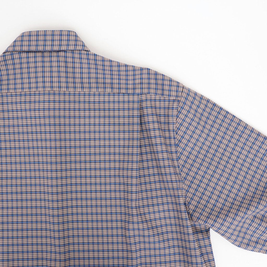 SQUARE SHIRT #BROWN CHECK [A26C11SH02C]