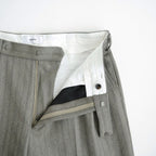 SINGLE PLEAT WIDE TROUSERS #GREIGE [M26C20PT01C]