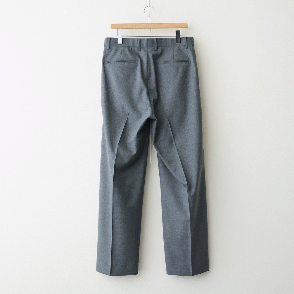 Wool Tropical 2tuck Wide Tapered Trousers #TOP Gray [NEP-SS2605]