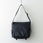 FLAP SHOULDER BAG M #BLACK [BG-30-C-COW-5]