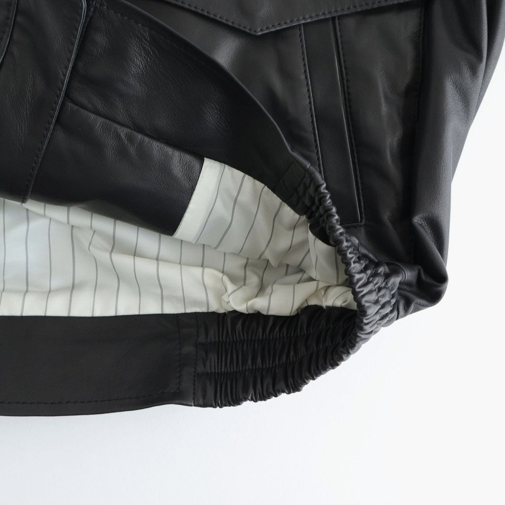 SHEEP LEATHER ZIP BZ #010 RED BLACK [16861 25004]