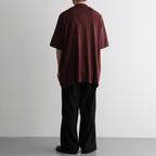 SILK COTTON SKIPPER KNIT #MAROON [26S-BIS-KN66]