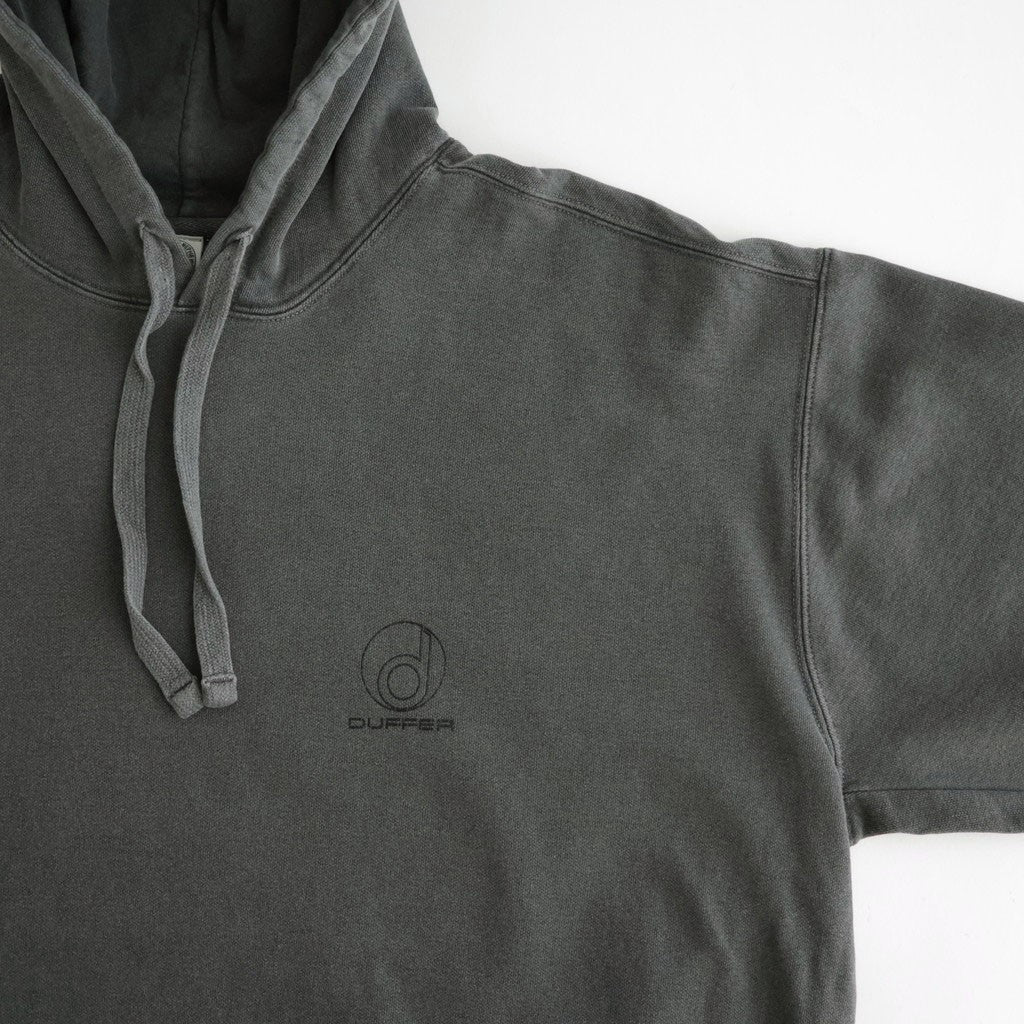 1984 PRINT PIGMENT HOODIE #CHARCOAL [DNA26T04]