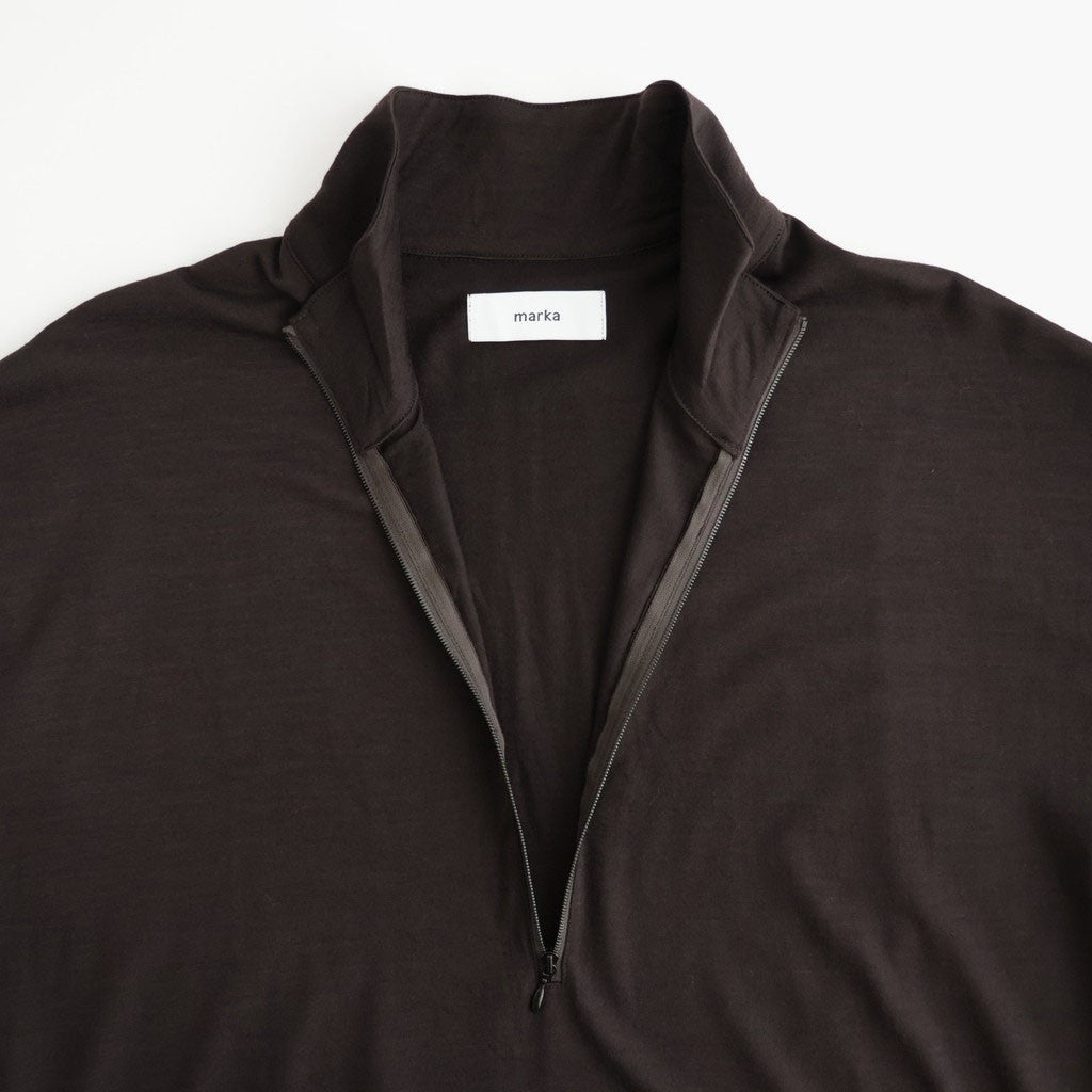HALF-ZIP STAND #DARK BROWN [M26C15CS02C]