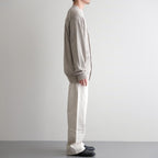 WASHED HIGH COUNT LINEN V NECK CARDIGAN #NATURAL [BN-26SM-021]