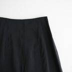 RAYON-POLYESTER BROAD SKIRT #010 BLACK [16862 30005]