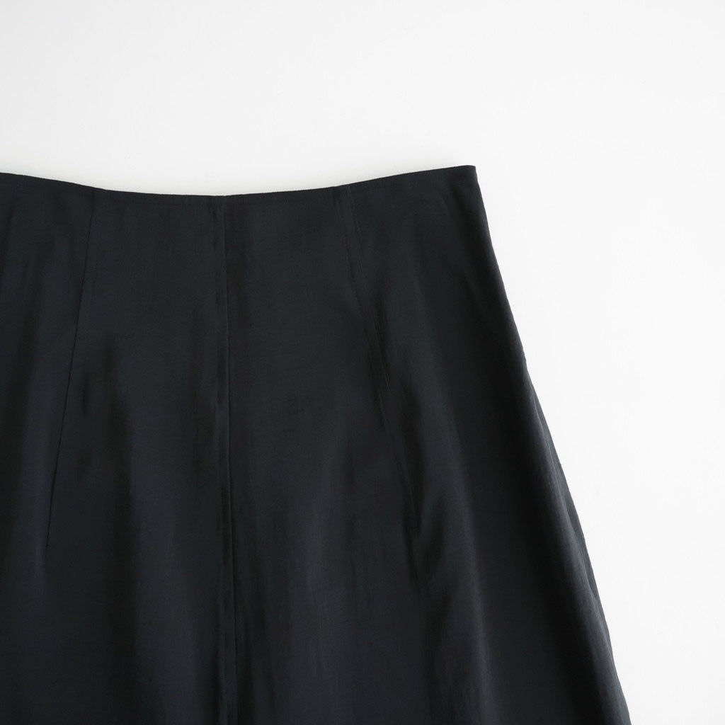 RAYON-POLYESTER BROAD SKIRT #010 BLACK [16862 30005]