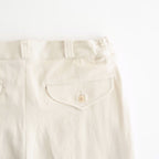FRONT TUCK ARMY TROUSER #IVORY [261OJ-PT09]