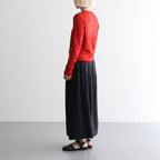 Wool Rib Cardigan #DarkRed [BHSW24F13F26]