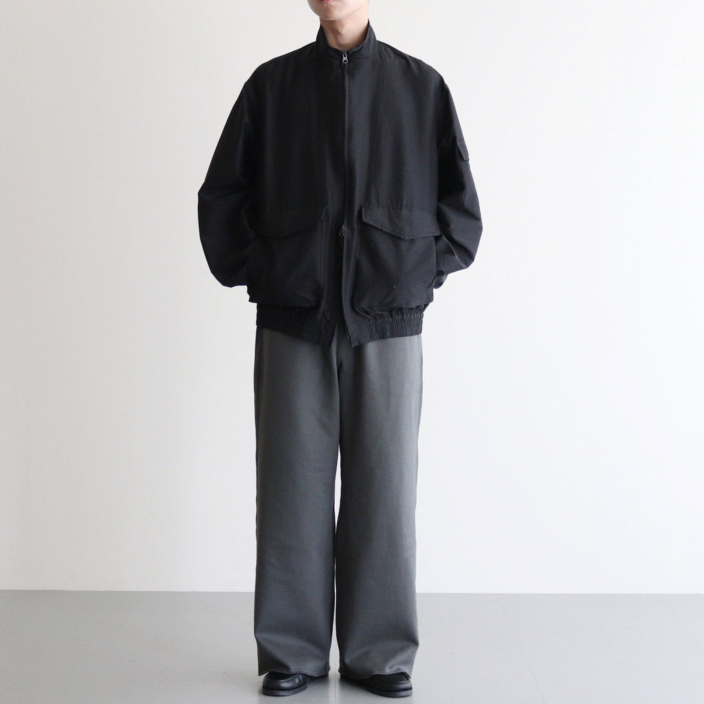 FLIGHT JACKET #CHAMBRAY BLACK [M25C08BL01C]