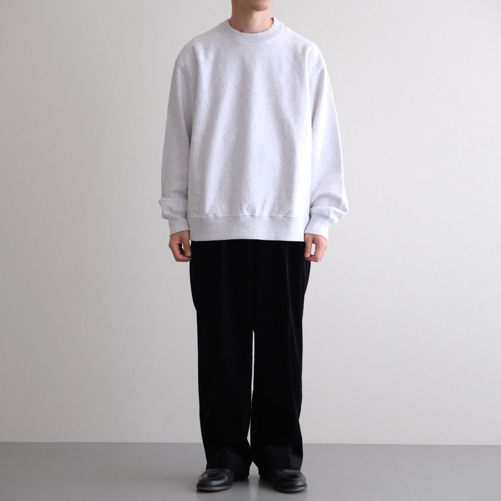 Soft&Hard Sweat Crew-Neck P/O #HeatherWhite [bROOTS24F21F25]