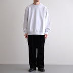 Soft&Hard Sweat Crew-Neck P/O #HeatherWhite [bROOTS24F21F25]