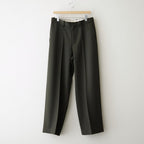 FLAT FRONT WIDE TROUSERS #D.OLIVE [A26C15PT02C]