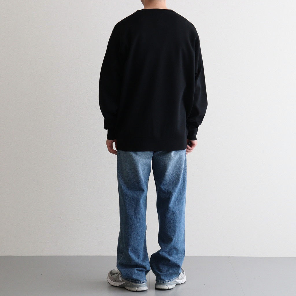 32G SMOOTH WOOL CLASSIC CREW NECK #BLACK [BN-25FM-020]