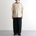 NORMANDY LINEN T-SHIRT #BEIGE×BROWN [BN-26SM-071]