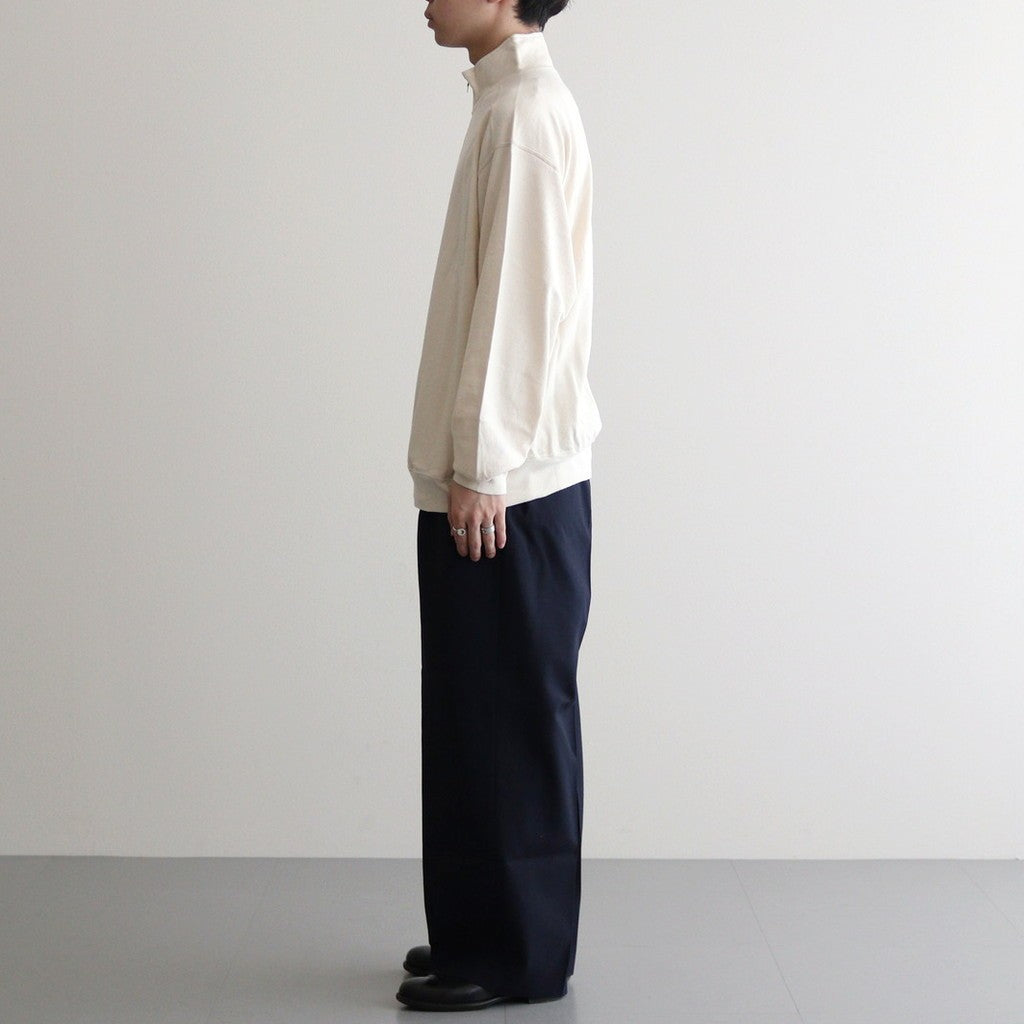 Co/Silk Nep Harf-Zip #Ivory [BHS24F038Si]