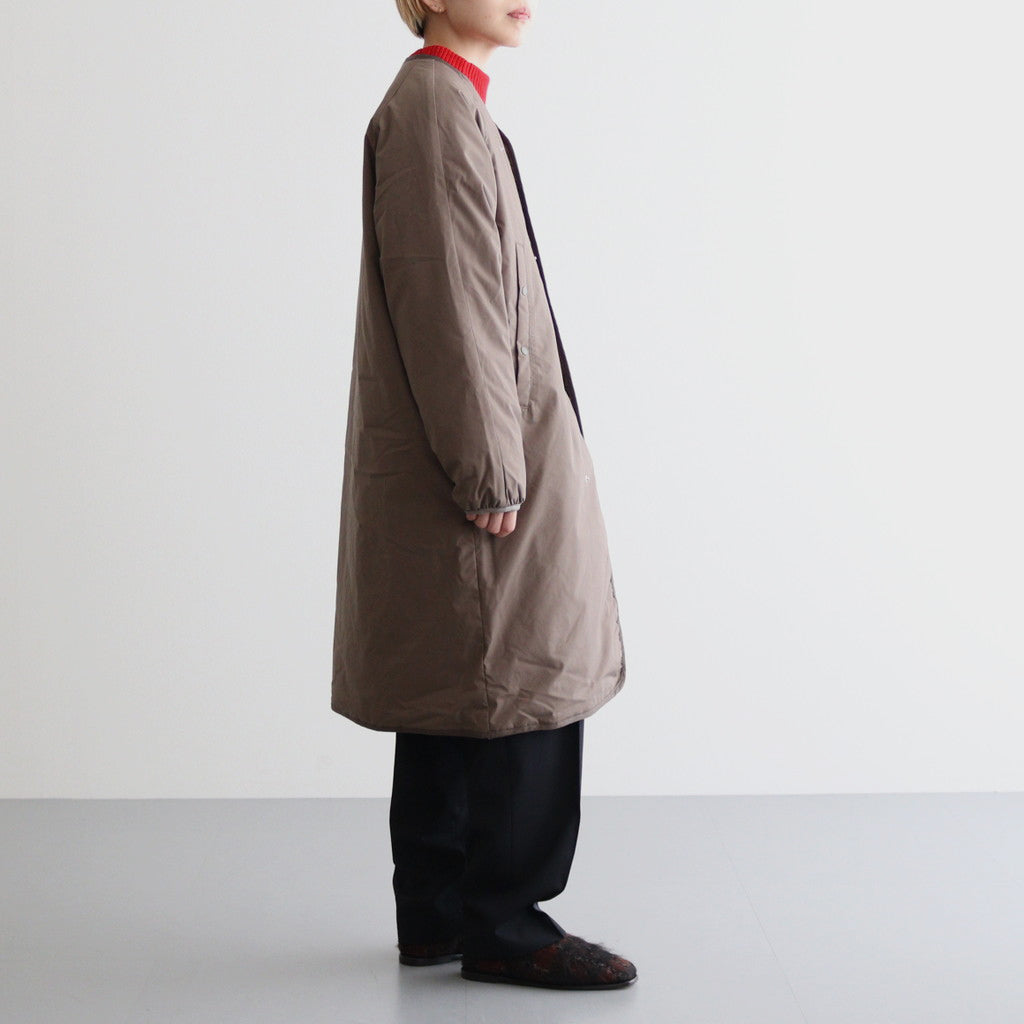 Reversible Down Coat #Khaki Beige [SUBF352]