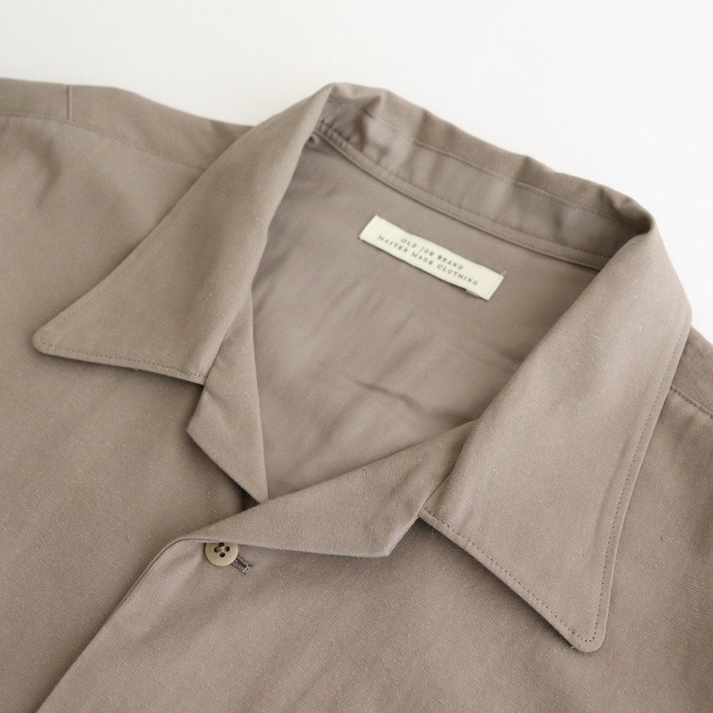 SILK NEP CLOTH SOUVENIR SHIRTS (Short-sleeve) #CELADON [251OJ-SH14]